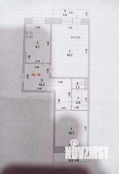 2-к квартира, вторичка, 51м2, 3/3 этаж