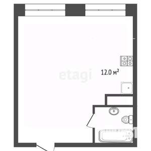 1-к квартира, вторичка, 43м2, 4/16 этаж