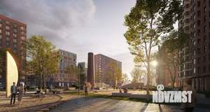 1-к квартира, строящийся дом, 29м2, 11/16 этаж