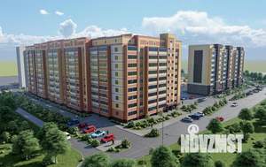 1-к квартира, строящийся дом, 32м2, 2/9 этаж