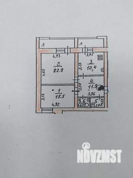 2-к квартира, вторичка, 75м2, 5/6 этаж