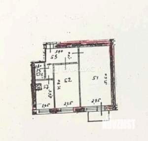 2-к квартира, вторичка, 37м2, 3/3 этаж