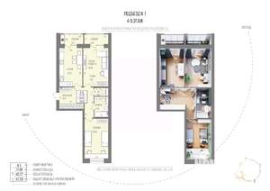 2-к квартира, строящийся дом, 74м2, 4/9 этаж