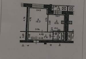 1-к квартира, вторичка, 38м2, 10/10 этаж