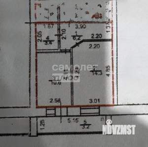1-к квартира, вторичка, 40м2, 4/9 этаж