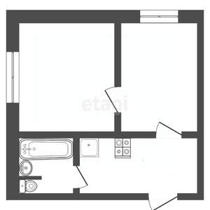 Студия квартира, вторичка, 22м2, 4/5 этаж