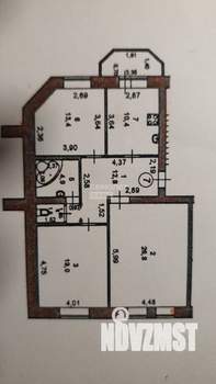 3-к квартира, вторичка, 90м2, 2/4 этаж