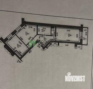 2-к квартира, вторичка, 65м2, 1/7 этаж