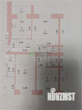 2-к квартира, вторичка, 65м2, 1/7 этаж