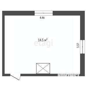 1-к квартира, вторичка, 15м2, 1/2 этаж