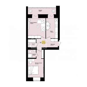 2-к квартира, вторичка, 65м2, 7/9 этаж