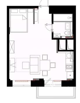 1-к квартира, вторичка, 45м2, 2/10 этаж