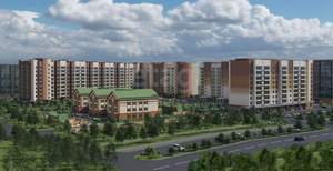 1-к квартира, строящийся дом, 41м2, 6/9 этаж