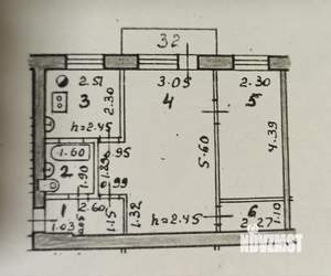 2-к квартира, вторичка, 46м2, 3/5 этаж