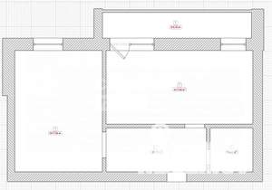 2-к квартира, вторичка, 50м2, 6/9 этаж