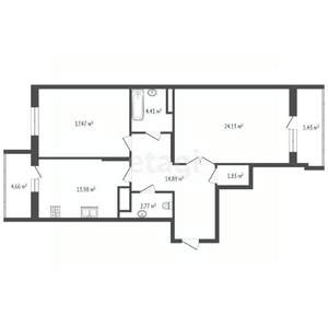 2-к квартира, вторичка, 85м2, 7/9 этаж