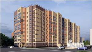 2-к квартира, строящийся дом, 62м2, 7/9 этаж