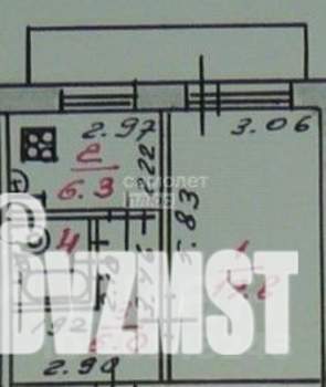 1-к квартира, вторичка, 34м2, 9/9 этаж