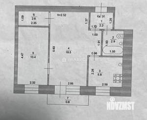 2-к квартира, вторичка, 42м2, 4/4 этаж
