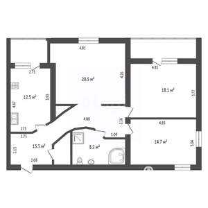 3-к квартира, вторичка, 97м2, 3/10 этаж