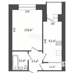 1-к квартира, вторичка, 36м2, 6/10 этаж