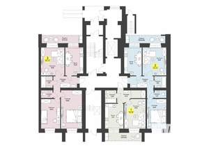 2-к квартира, строящийся дом, 60м2, 1/9 этаж