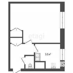 1-к квартира, вторичка, 32м2, 2/2 этаж