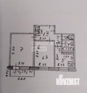 2-к квартира, вторичка, 40м2, 3/5 этаж