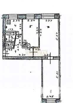 3-к квартира, вторичка, 57м2, 1/5 этаж