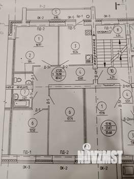 3-к квартира, вторичка, 80м2, 6/9 этаж