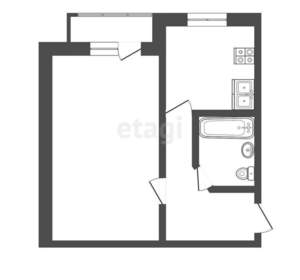 1-к квартира, вторичка, 32м2, 6/6 этаж