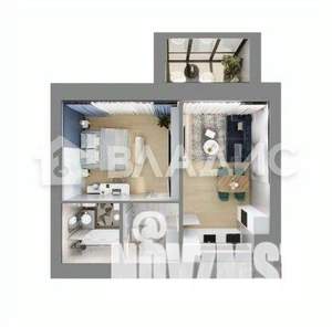 1-к квартира, вторичка, 40м2, 6/17 этаж