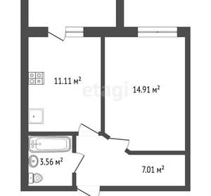 1-к квартира, вторичка, 39м2, 8/9 этаж