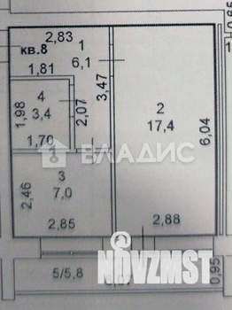 1-к квартира, вторичка, 34м2, 2/3 этаж