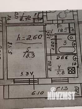 1-к квартира, вторичка, 39м2, 2/5 этаж