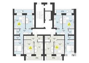1-к квартира, строящийся дом, 40м2, 6/9 этаж