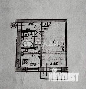 1-к квартира, вторичка, 30м2, 4/5 этаж