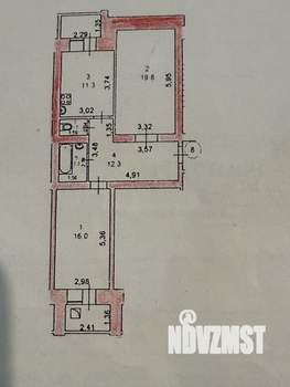 2-к квартира, вторичка, 67м2, 2/10 этаж