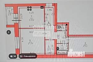 2-к квартира, вторичка, 66м2, 5/5 этаж