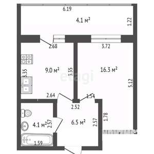 1-к квартира, вторичка, 40м2, 3/10 этаж