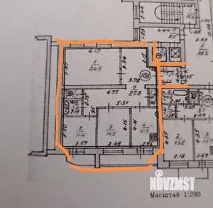3-к квартира, вторичка, 108м2, 6/10 этаж