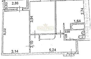 2-к квартира, вторичка, 51м2, 6/6 этаж