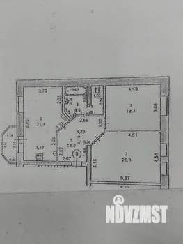 2-к квартира, вторичка, 90м2, 3/4 этаж