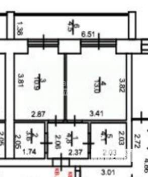 1-к квартира, вторичка, 45м2, 5/9 этаж