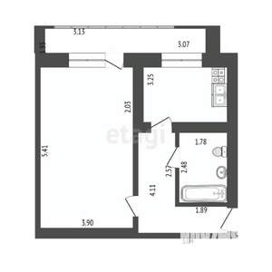 1-к квартира, вторичка, 35м2, 5/9 этаж