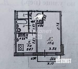 1-к квартира, вторичка, 37м2, 5/5 этаж