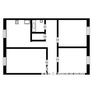 3-к квартира, вторичка, 72м2, 9/9 этаж