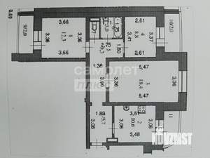 3-к квартира, вторичка, 75м2, 1/5 этаж