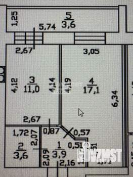 1-к квартира, вторичка, 35м2, 2/9 этаж