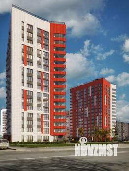 2-к квартира, строящийся дом, 58м2, 6/16 этаж